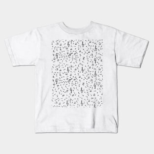 Sheet Music Notes Pattern Kids T-Shirt